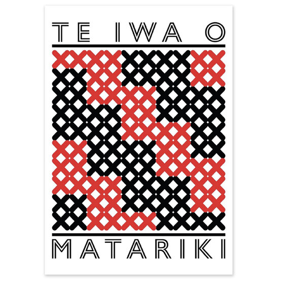 Te Iwa O Matariki Card by Tohu Creative