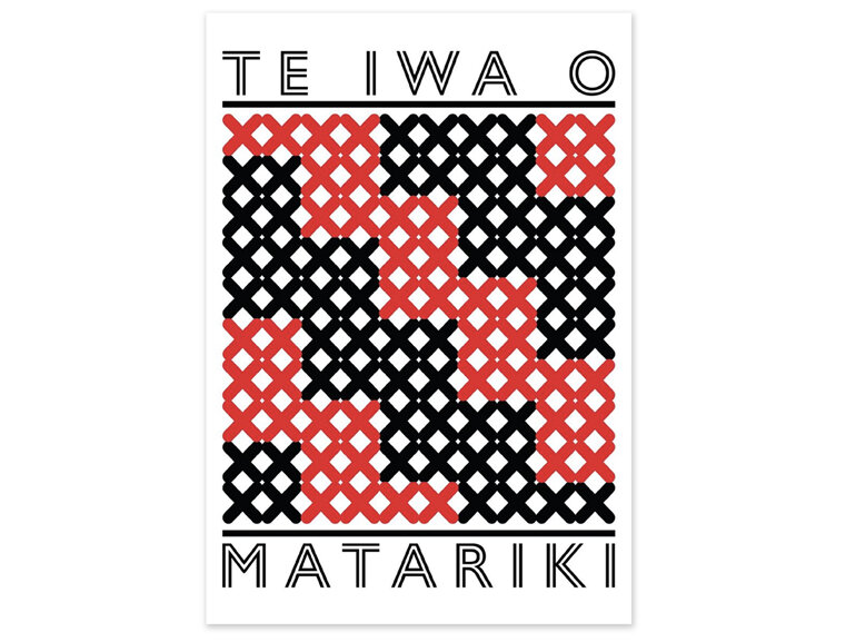 Te Iwa O Matariki Card by Tohu Creative