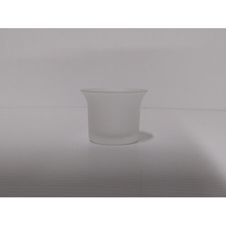 Tea Light Candle Holder Frosted 0941
