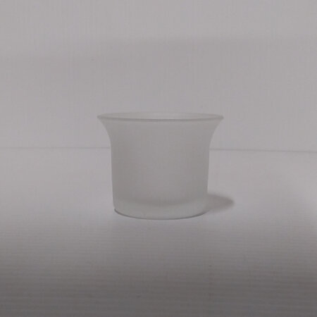 Tea Light Candle Holder Frosted 0941