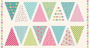 Tea Party Bunting Panel