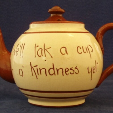 Tea pot motto ware