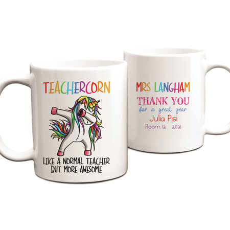 Teachercorn 2 Personalised  Teacher Mug