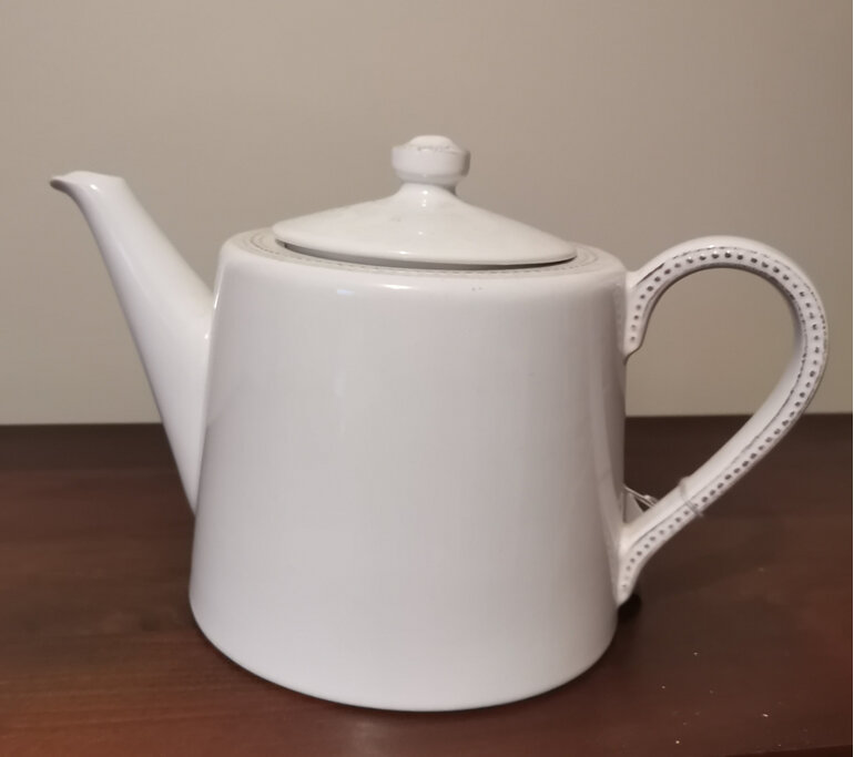 teapot white ceramic with lid bloomdesigns new zealand