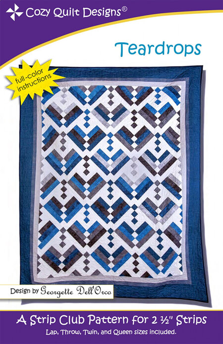 Teardrops Quilt Pattern from Cozy Quilt Designs