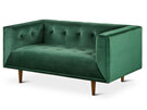 TEBO 2 Seater Sofa - Green Velvet