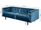TEBO 3 Seater Sofa - Blue Velvet
