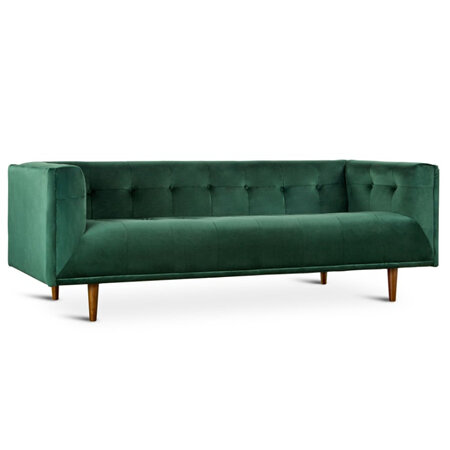 TEBO 3 Seater Sofa - Green Velvet