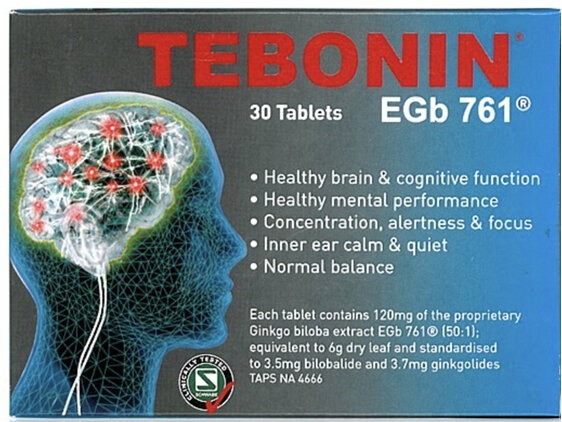 TEBONIN Brain Health Egb761 30tabs