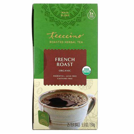 Teeccino Organic Herbal Coffee French Roast 25pk