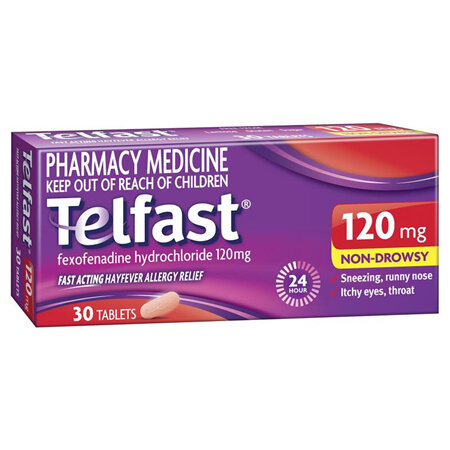 Telfast Tablets 120mg 30s