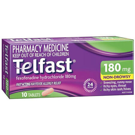 Telfast Tablets 180mg 10s