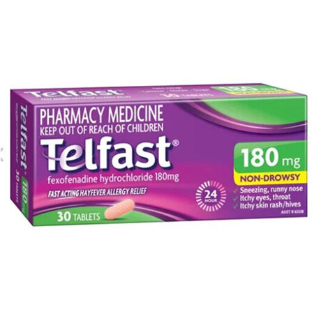 Telfast Tablets 180mg 30s