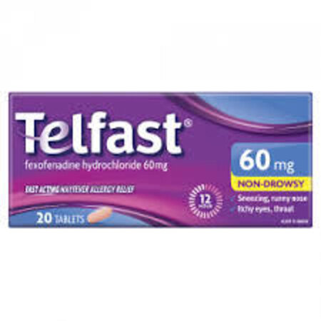 Telfast Tablets 60mg 20s
