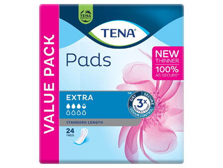 Tena Lady Extra Standard Length 24 pads