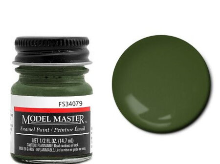 Testors Paint Model Master Enamel Dark Green FS34079