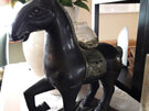 Thai Pottery Horse Black New Zealand bloomdesigns