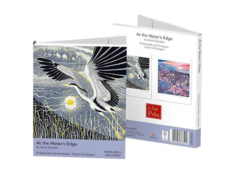 The Art of Print At the Water's Edge Annie Soudain 8 Notecards