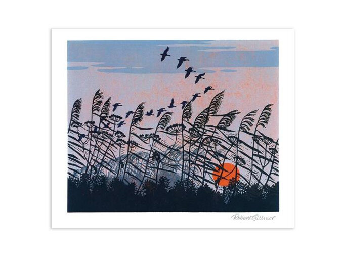 The Art of Print | Sunset Flight Card