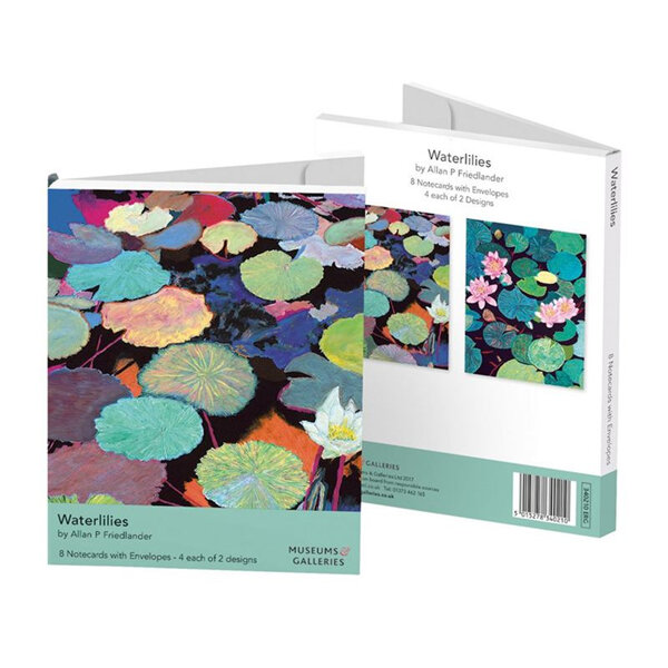 The Art of Print Waterlilies Notecards 4x2