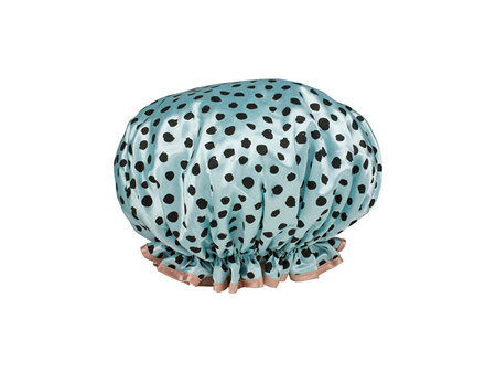 The Beauty Collective T-S19 Luxe Polka Shower Cap One Size