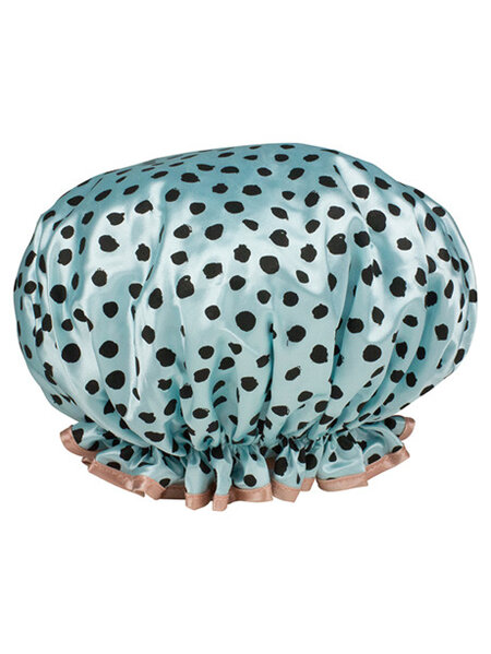 The Beauty Collective T-S19 Luxe Polka Shower Cap One Size
