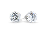1.0ctw total carat weight floating clawless diamond stud earrings titanium