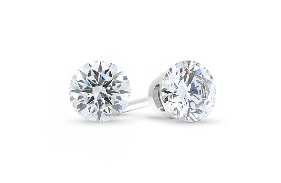 The Floeting Diamond Stud Earrings
