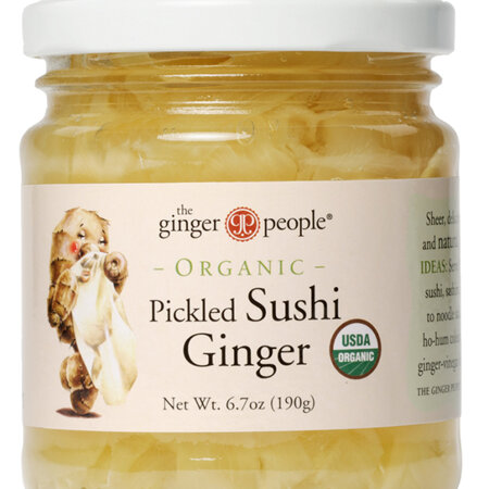 The Ginger People Organic Pickled Sushi Ginger 190g