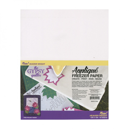 The Gypsy Quilter Freezer Paper - Large (12" x 15")
