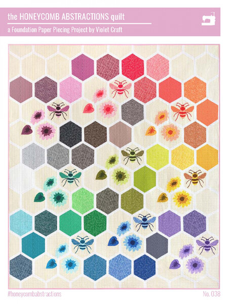 The HoneyComb Abstractions Quilt Pattern from Violet Craft