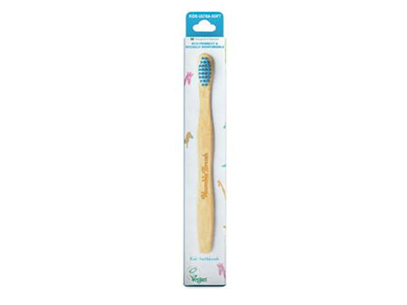 The Humble Co Kids Bamboo Toothbrush - Ultra Soft (Blue)