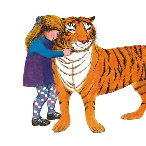 The Illustrators | Judith Kerr The Tiger Who Came to Tea Card Tiger Hugs