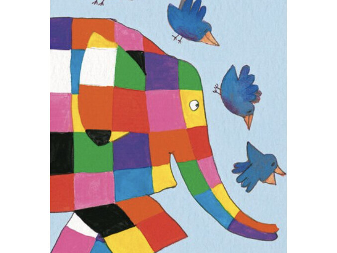 The Illustrators Series | Elmer Elephant Card museums and galleries colourful