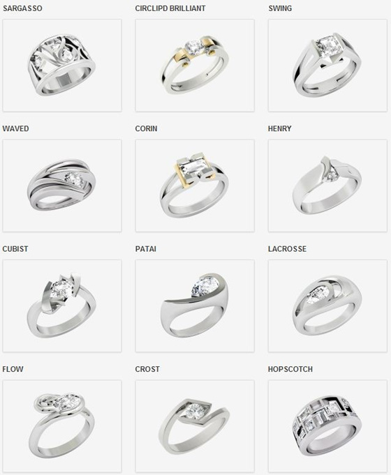 The Inspired Collection Engagement ring examples