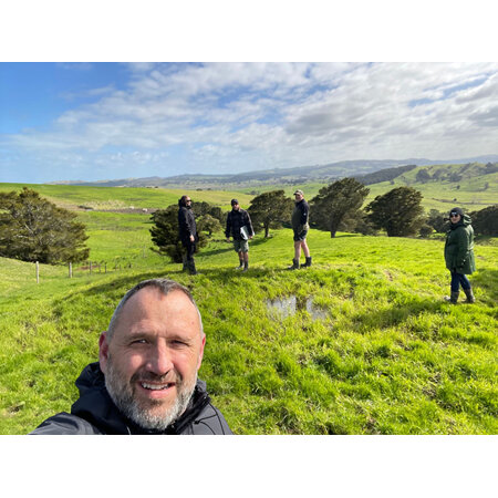 The KAS team with Griffen from Kaipara Moana doing the first sediment reduction plan for West Coast Dairy