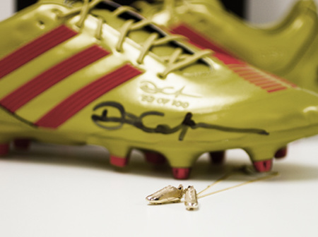 The Making Of Dan Carter's Miniature Gold & Diamond Rugby Boots