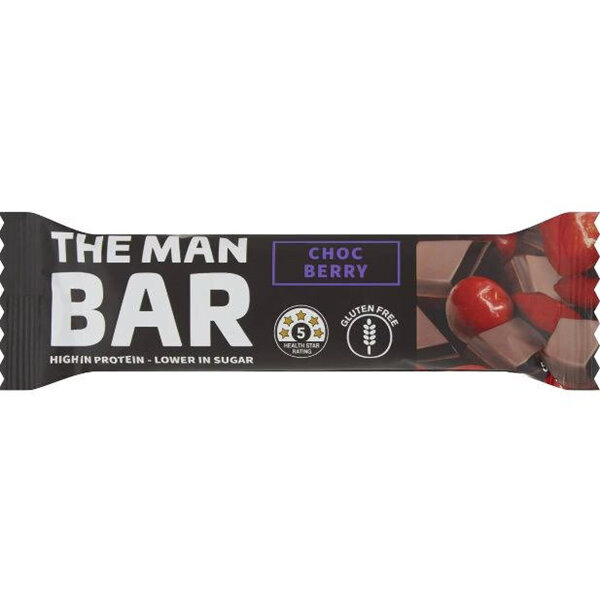 The Man Bar Choc Berry 50g