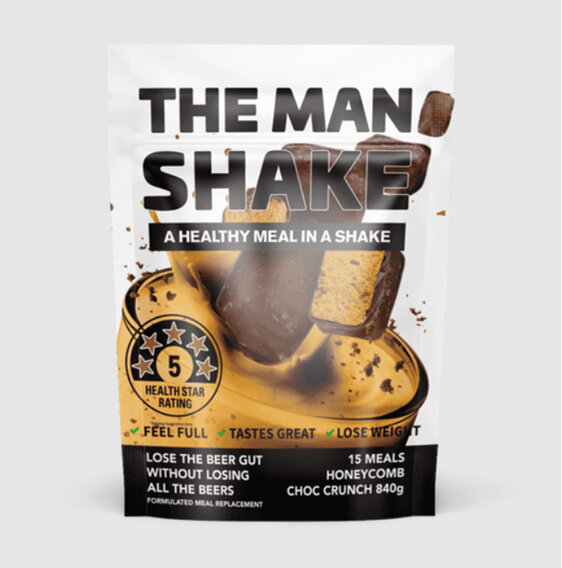 The Man Shake Chocolate Honeycomb Crunch 840g
