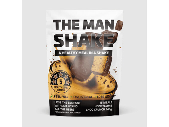 The Man Shake Chocolate Honeycomb Crunch 840g