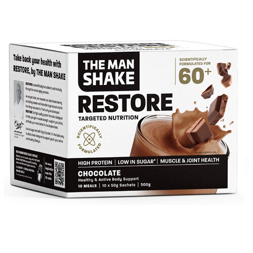 The Man Shake Restore Chocolate 50g 10 Sachets