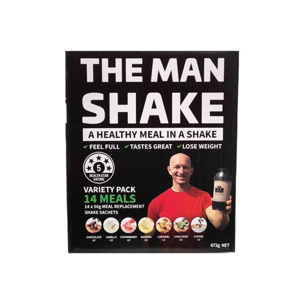 The Man Shake Variety Pack 14 Sachets