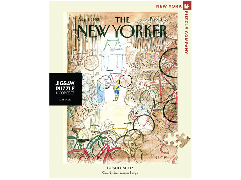 The New Yorker Bicycle Shop Bike 1000 Piece Puzzle New York Puzzle Company