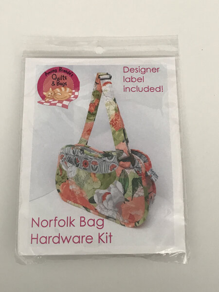 The Norfolk Bag Hardware from Among Brenda's Quilts & Bags