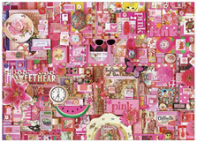'The Rainbow Project'  Cobble Hill 1000 Piece Jigsaw Puzzle Colour -  Pink