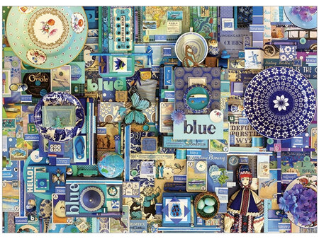 'The Rainbow Project'  Cobble Hill 1000 Piece Jigsaw Puzzle Colour - Blue