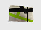 The sailcloth shopping bag can be folded easily to fit into your handbag.