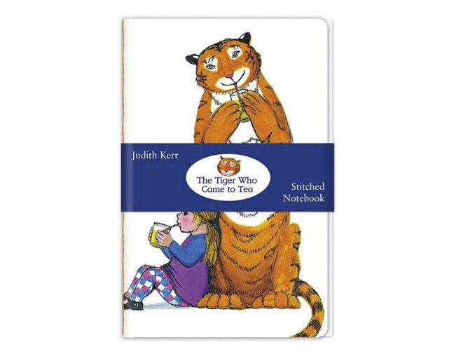 The tiger who came to tea stitched notebook drinking