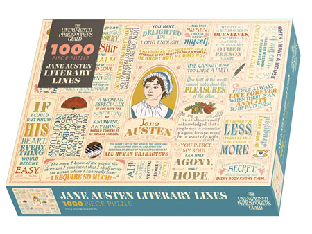 The Unemployed Philosophers Guild 1000 Piece Jigsaw Puzzle: Jane Austen Literary Lines