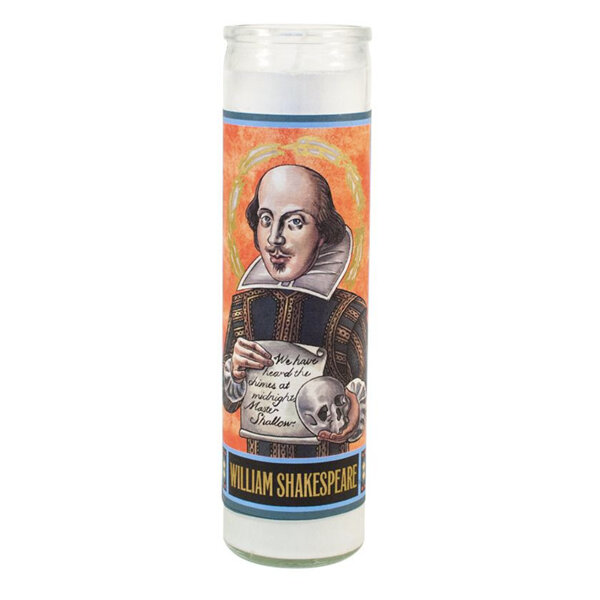 The Unemployed Philosophers Guild Secular Saints Candle William Shakespeare